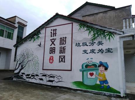 监利墙绘是现在流行的墙体广告