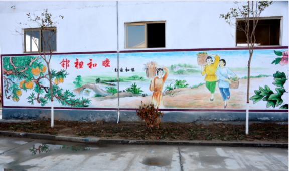 监利乡镇文化墙 乡风文明焕发新活力
